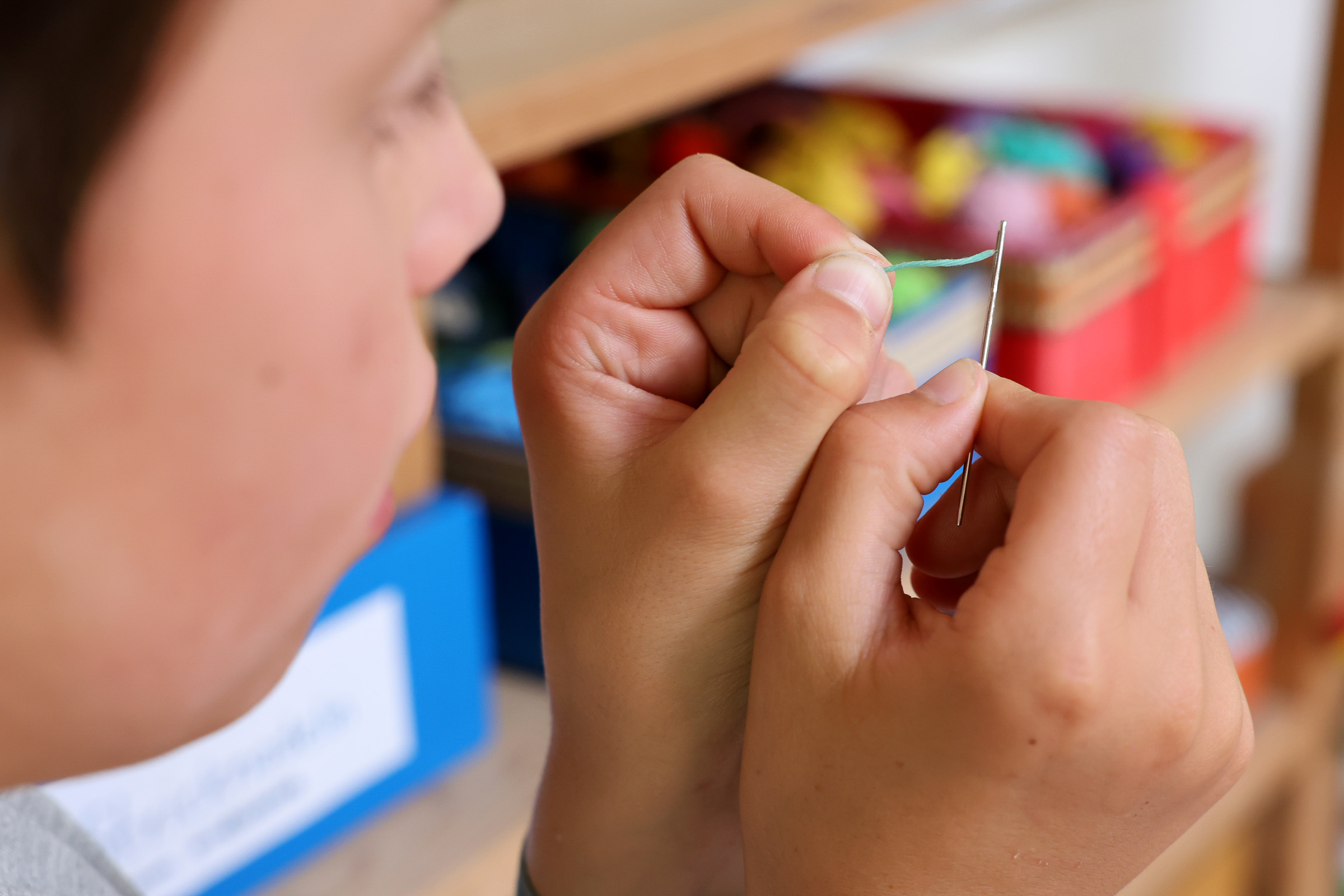 Handarbeiten an der Steinerschule Bern Ittigen Langnau, Privatschule im Kanton Bern