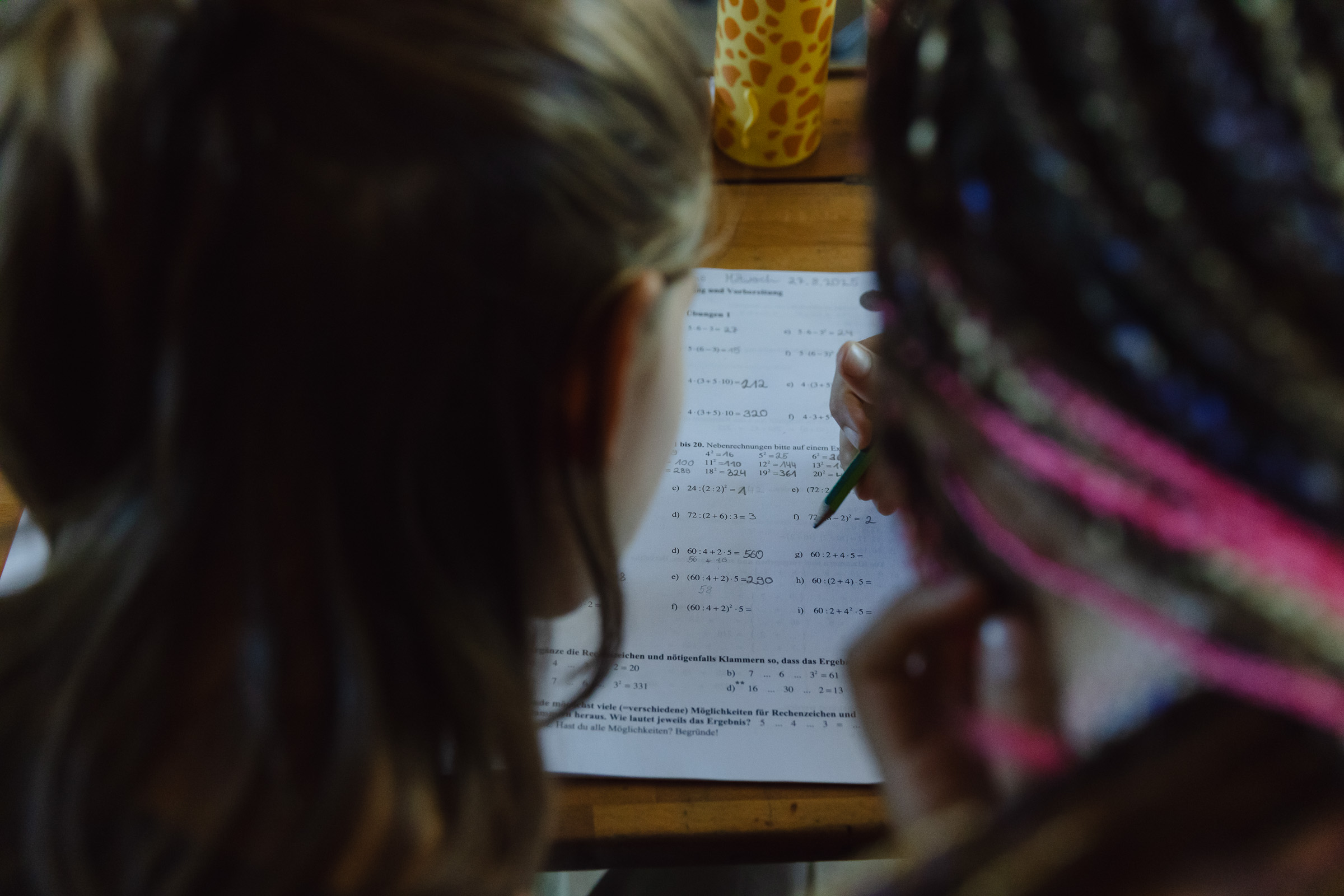 Mathematikunterricht an der Steinerschule Bern Ittigen Langnau, Privatschule im Kanton Bern
