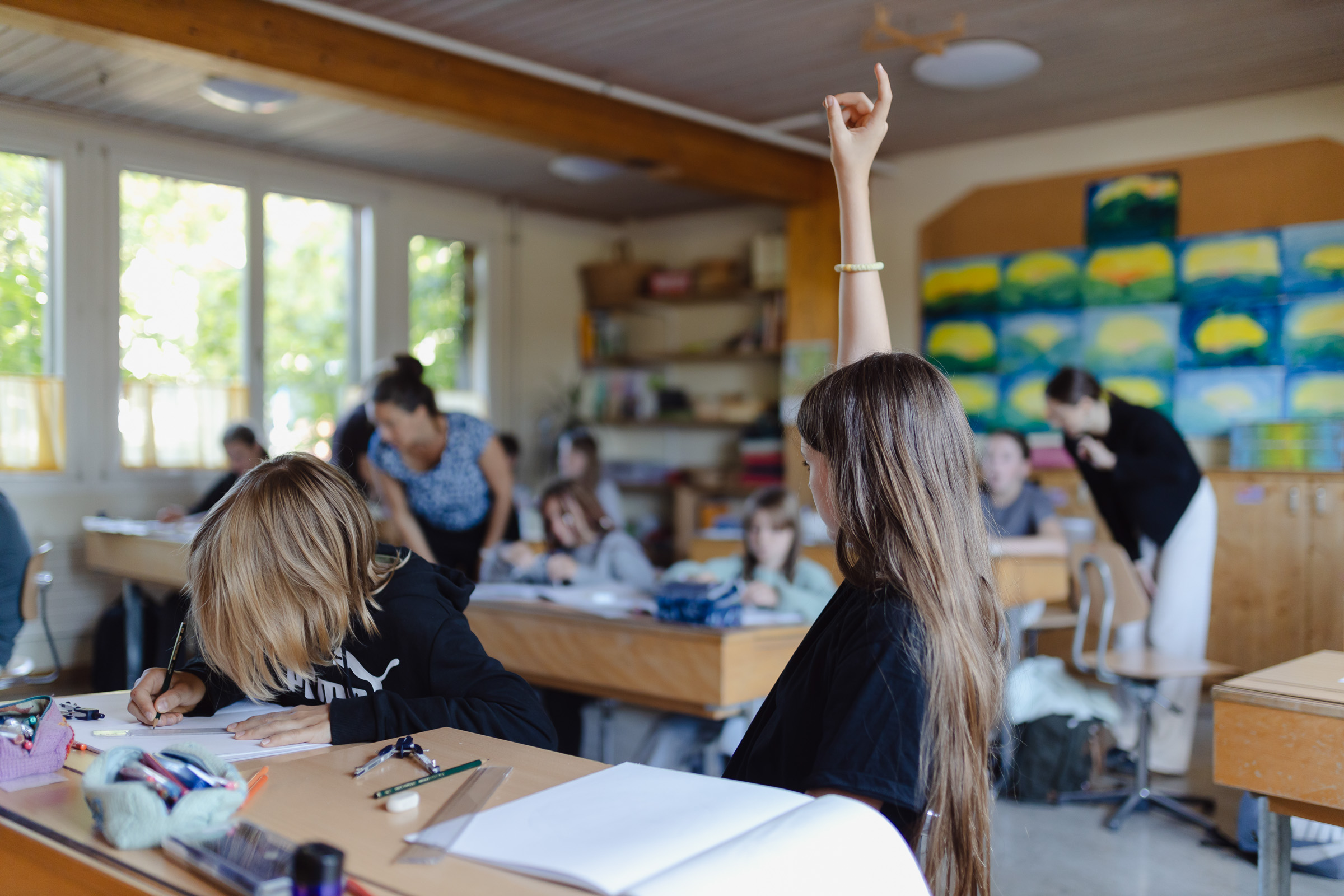 Unterricht an der Steinerschule Bern Ittigen Langnau, Privatschule im Kanton Bern