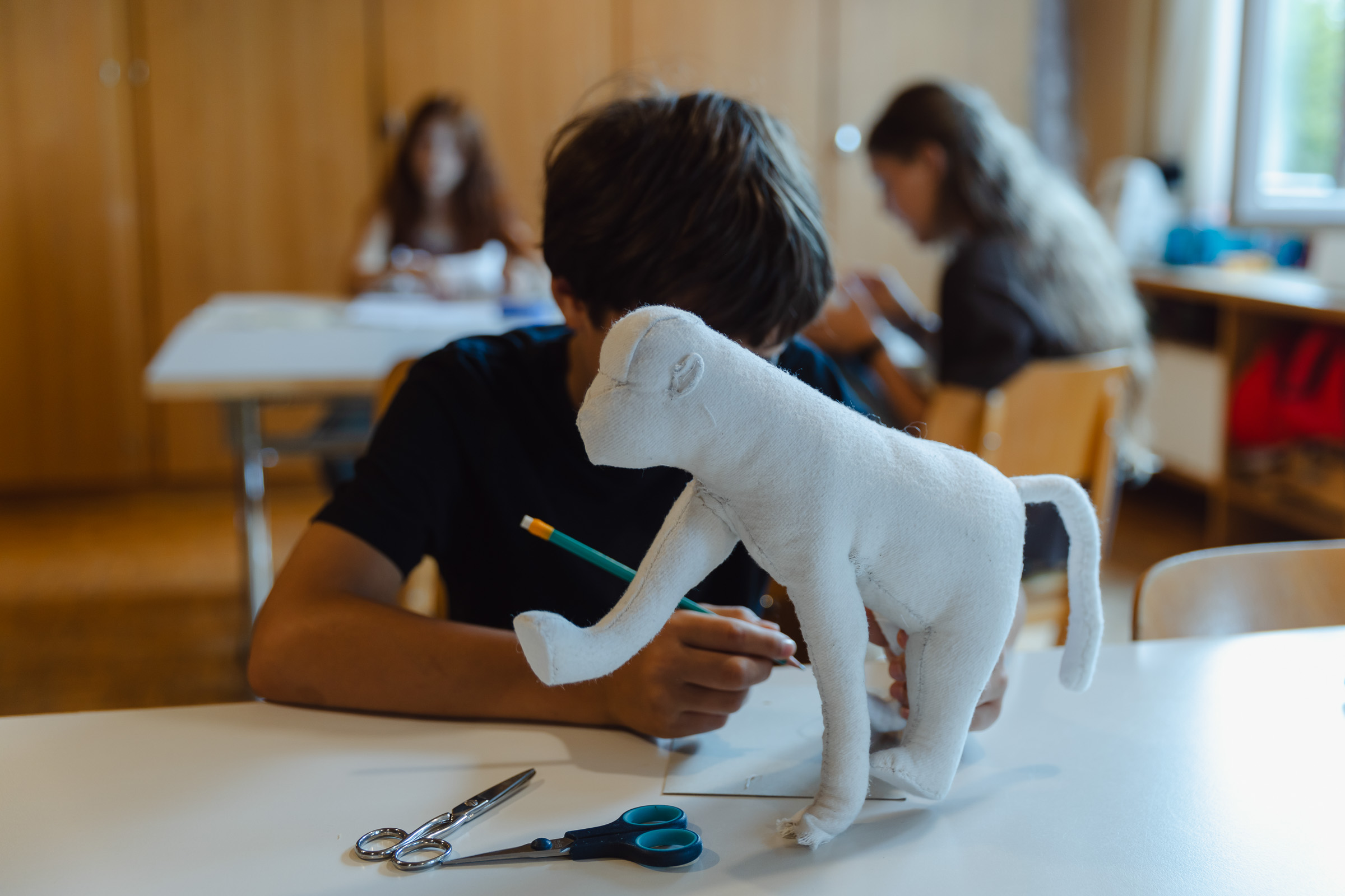 Handarbeitunterricht an der Steinerschule Bern Ittigen Langnau, Privatschule im Kanton Bern