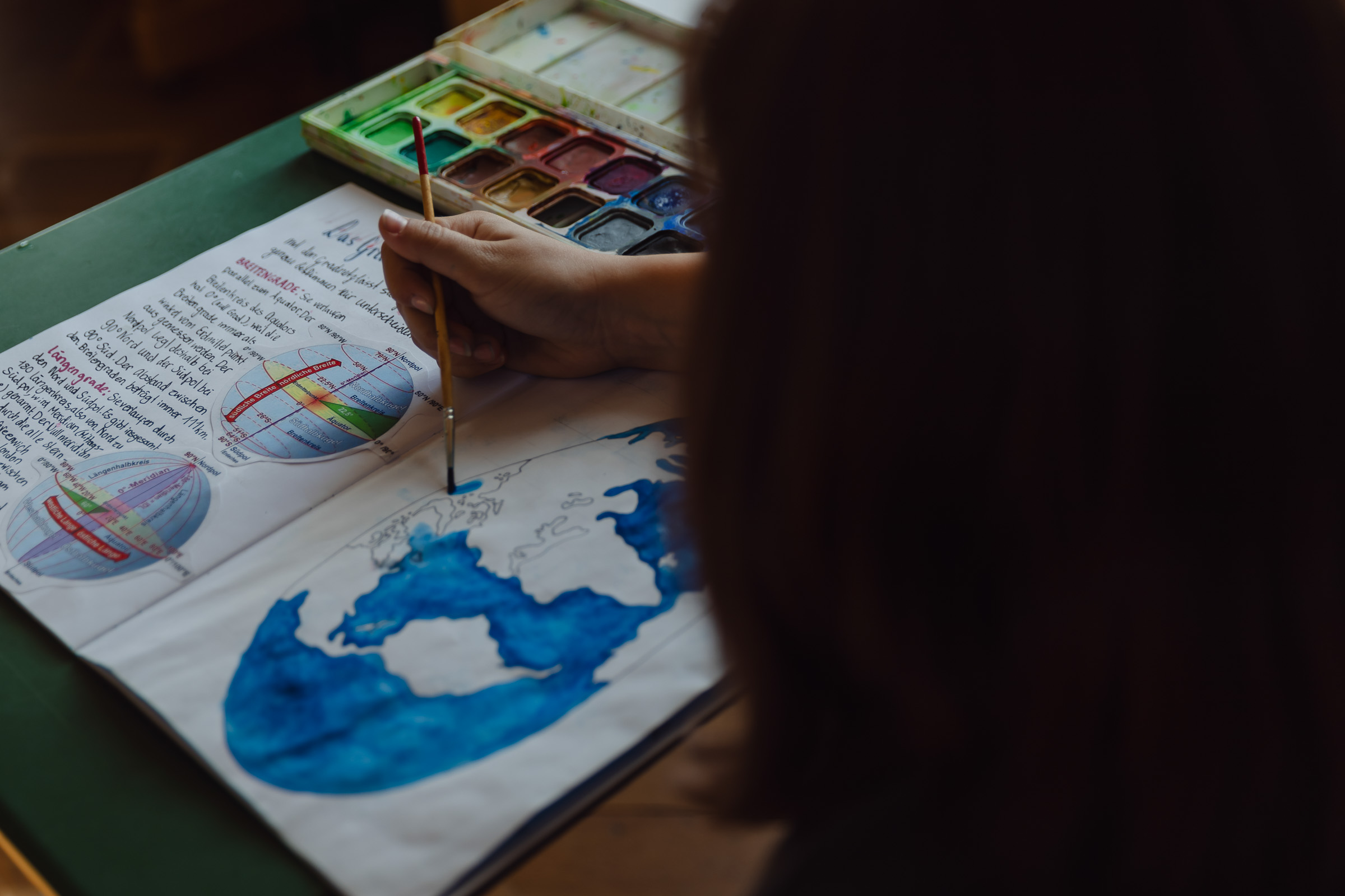 Geographieunterricht an der Steinerschule Bern Ittigen Langnau, Privatschule im Kanton Bern